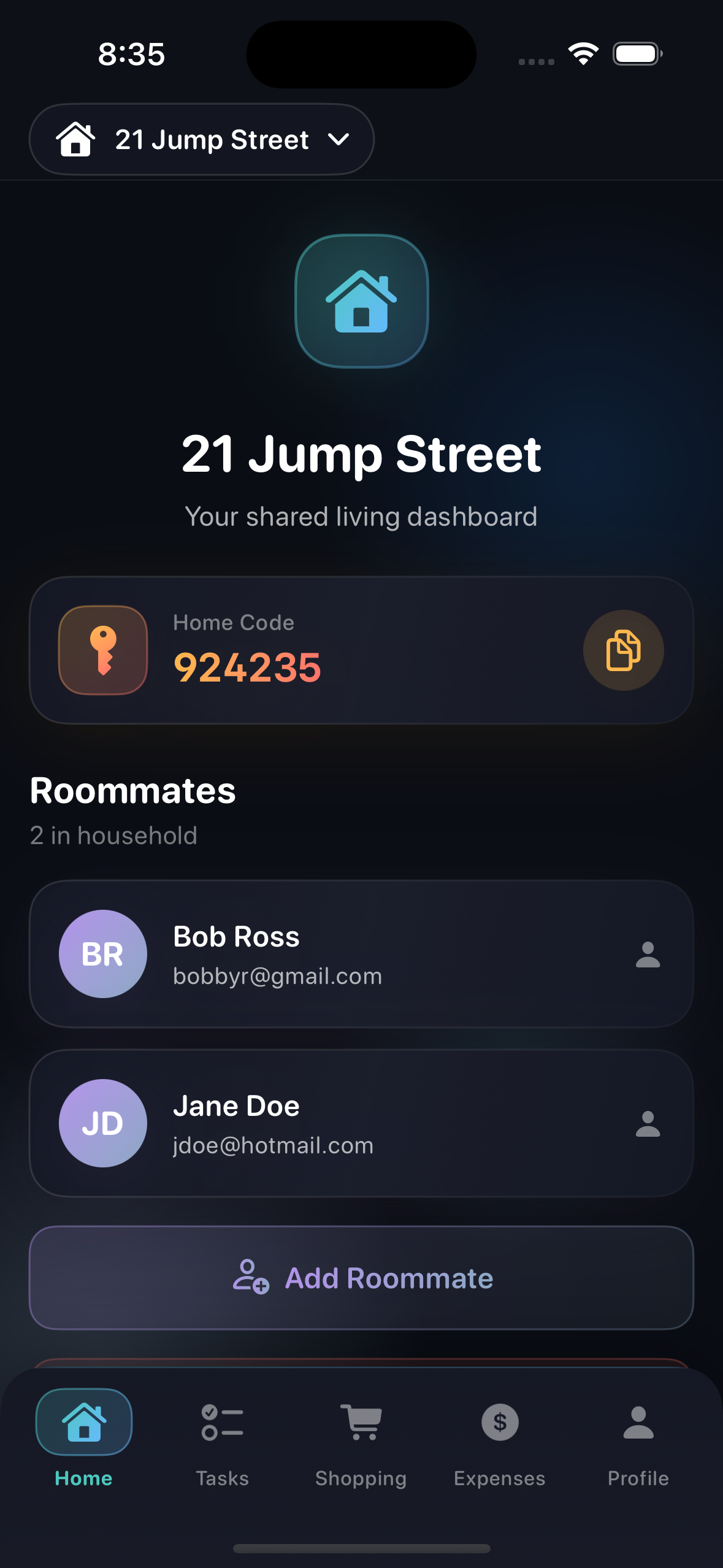 HomeHero App Screen 1