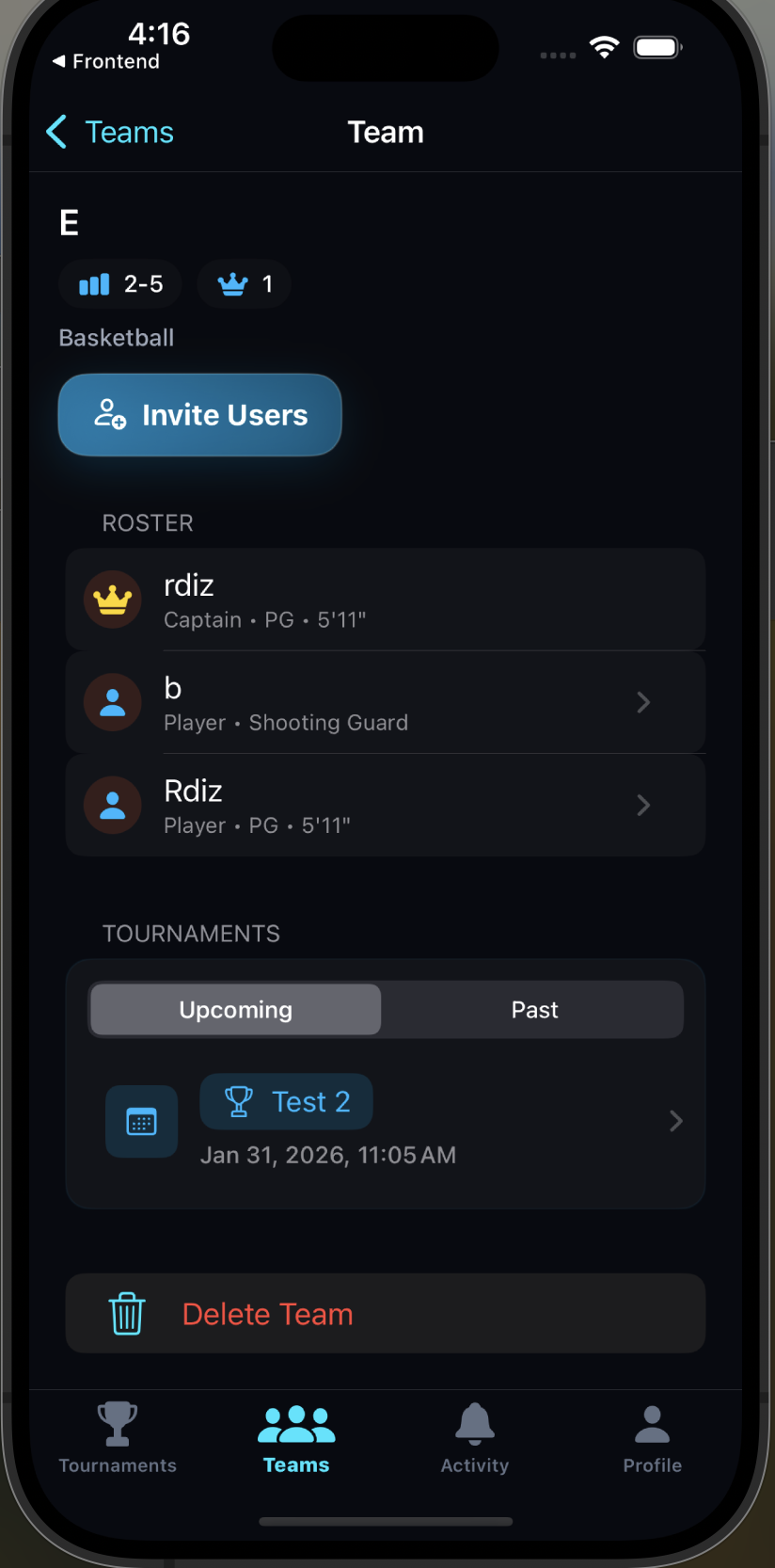 MatchUp App Screen 4